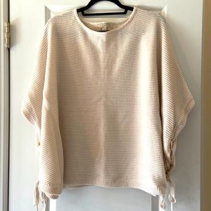 Cream colored poncho